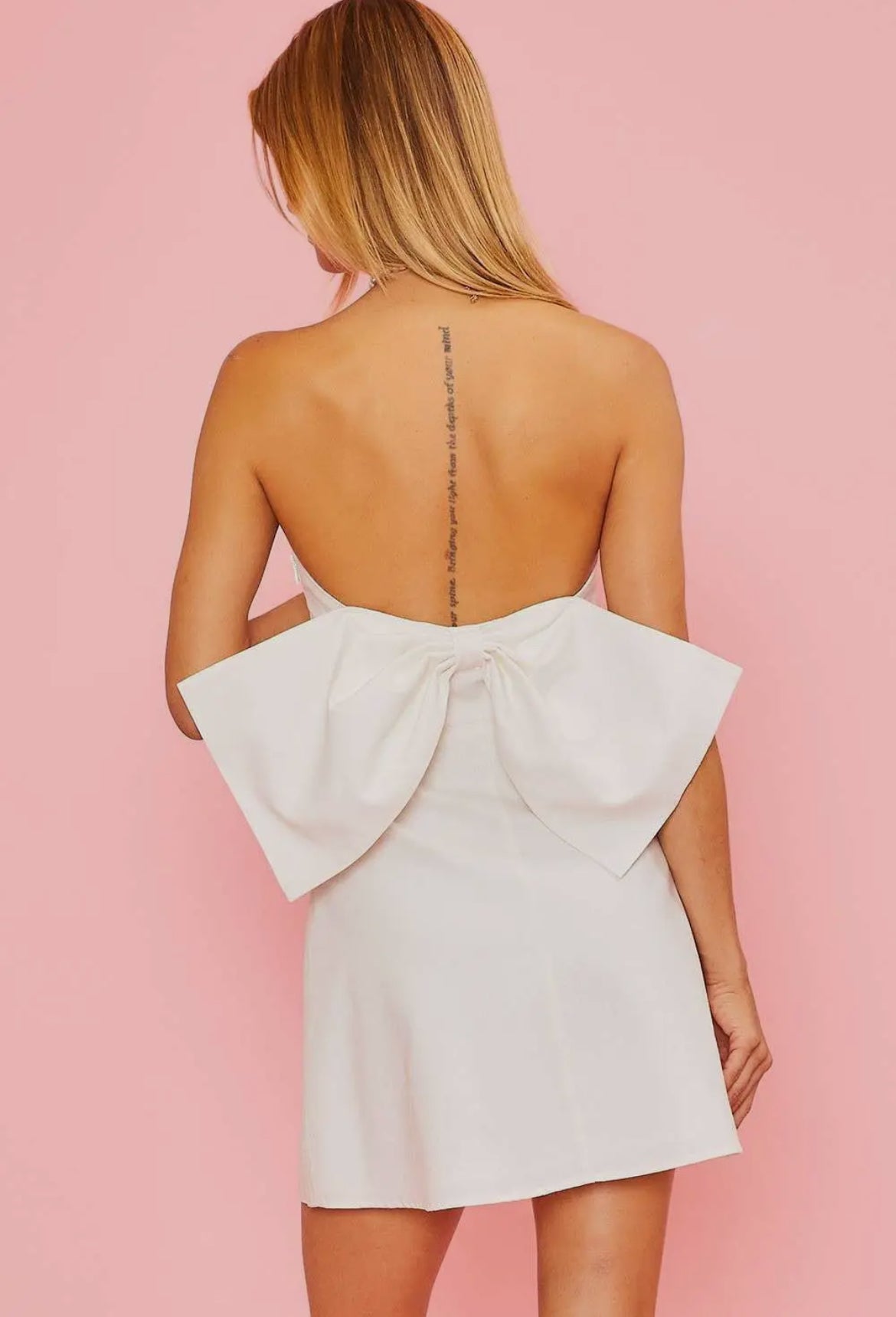 True Bow Midi Dress
