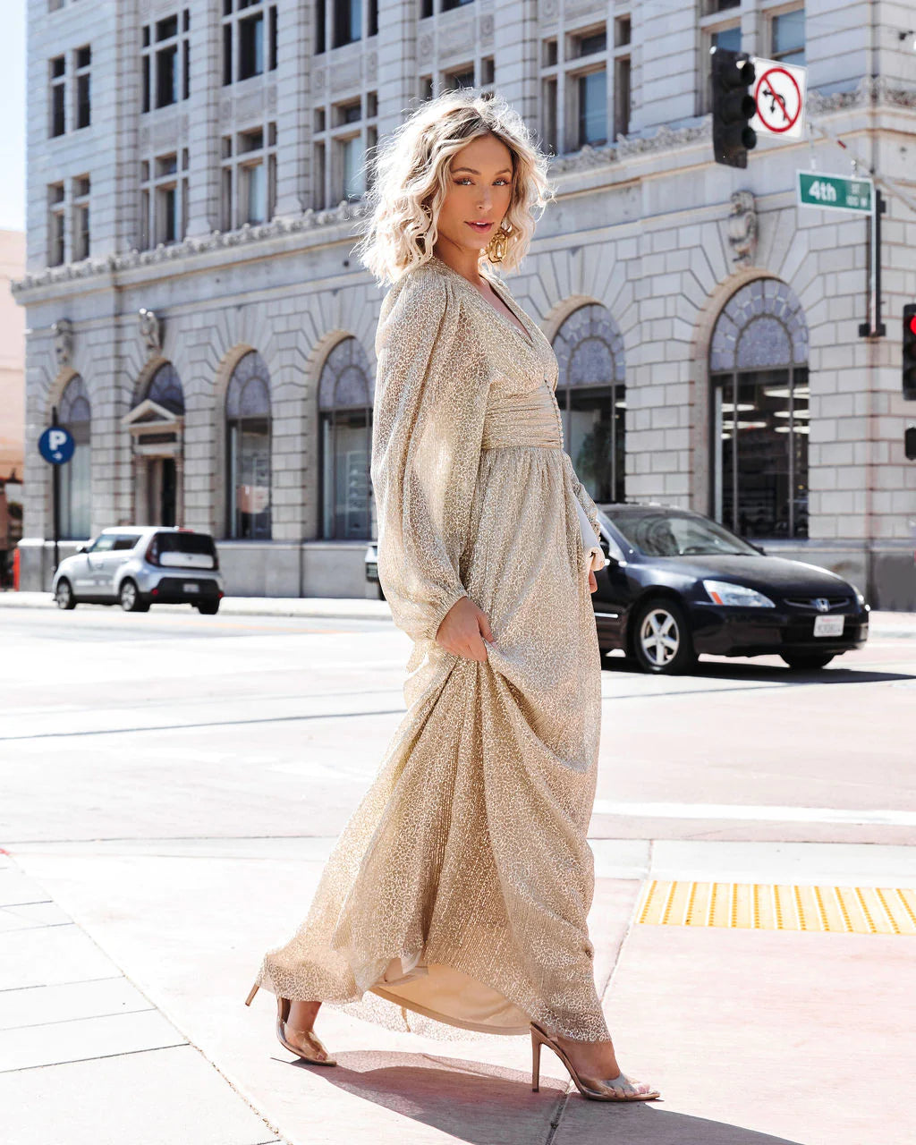 Jane Metallic Maxi