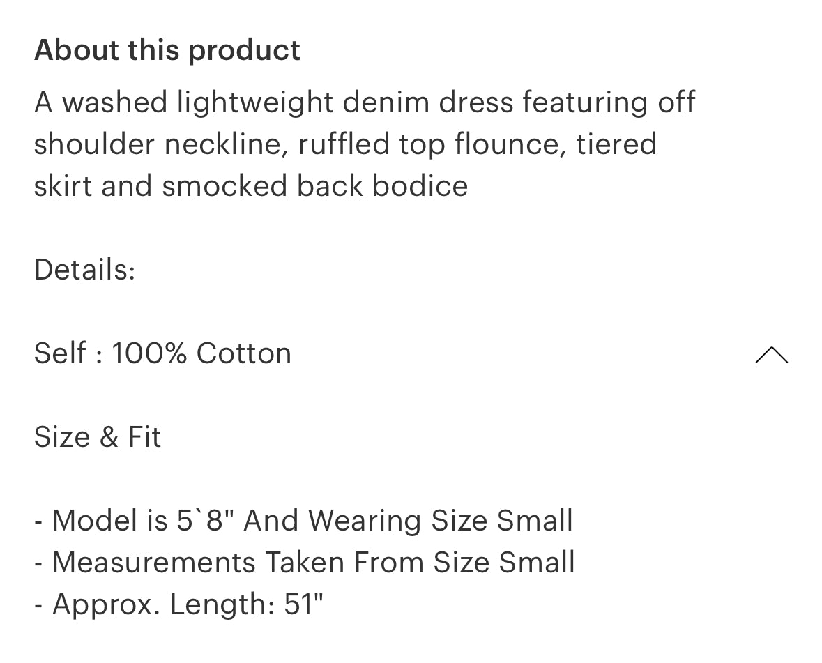 Demin Dress