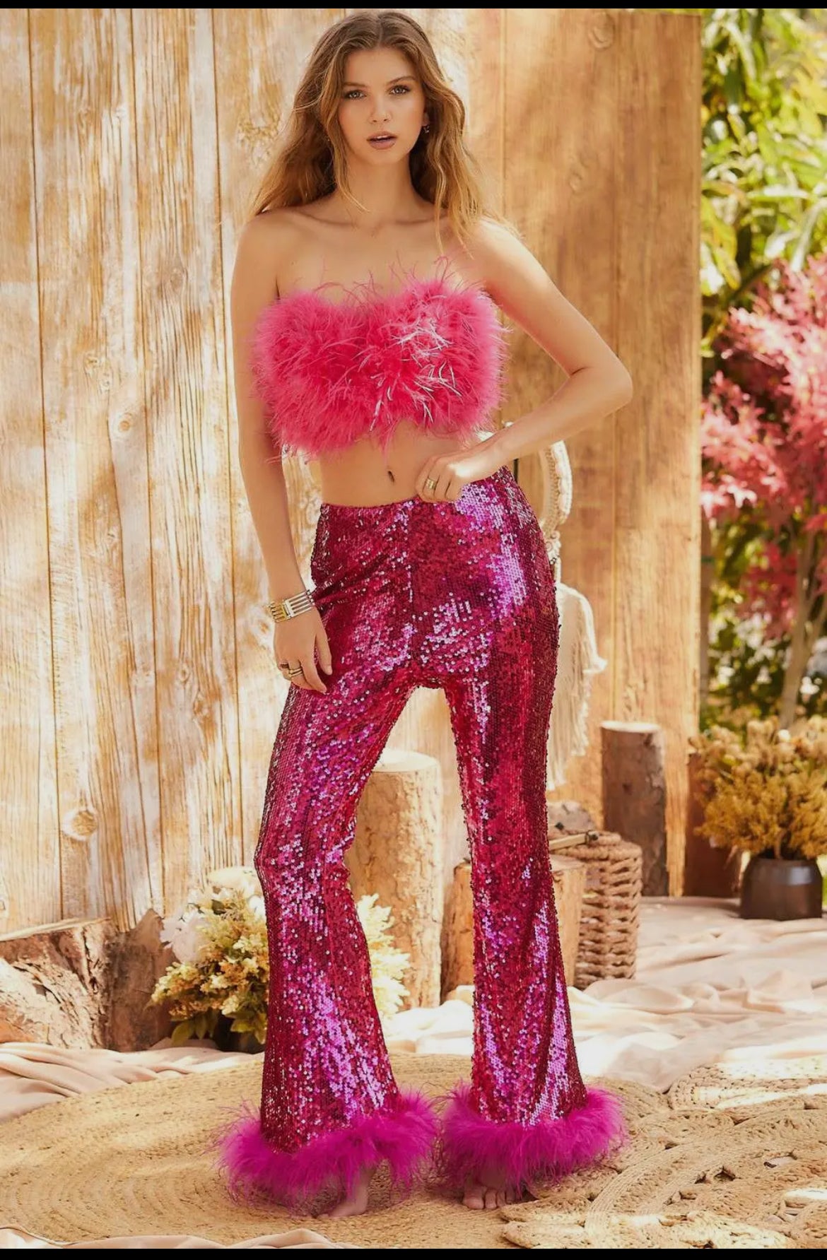 Feather Tube Top