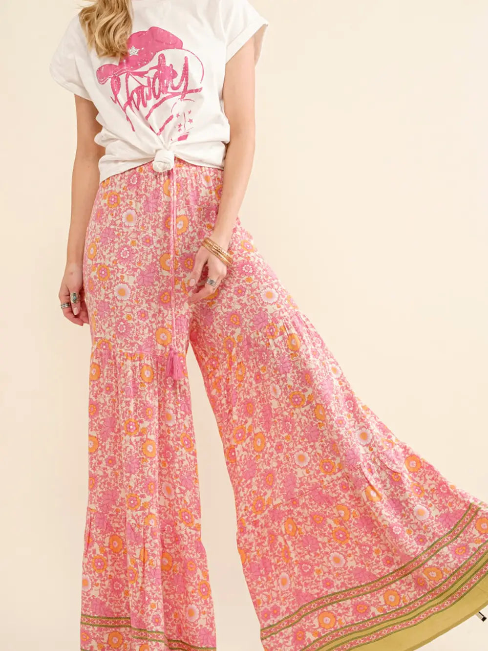 Hippie Day Wide Leg Palazzo Pant