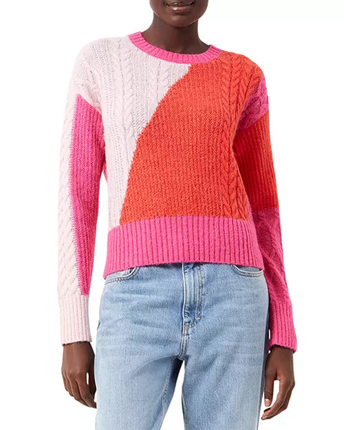* Giveaway Item * Madelyn Color Blocked Cable Knit Sweater