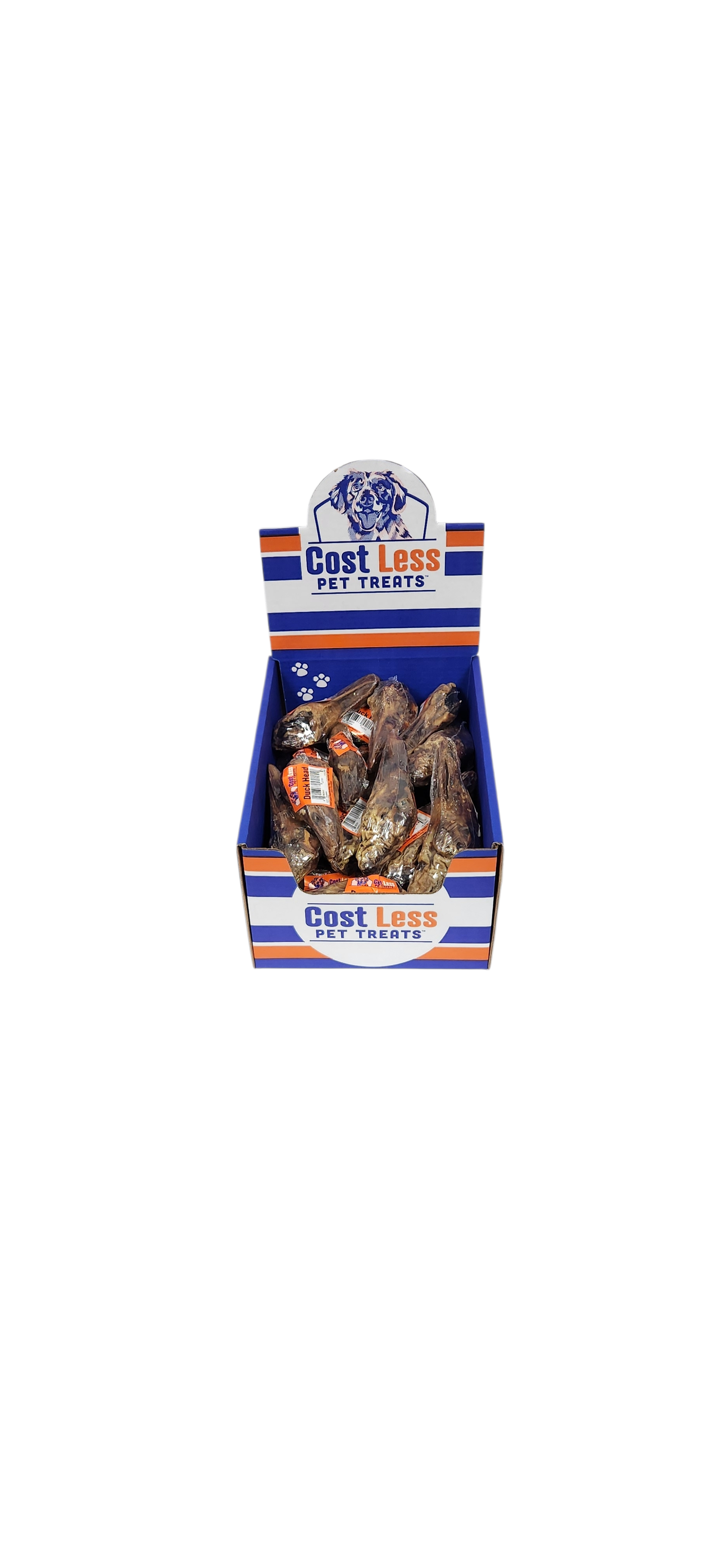 Cost Less Pet Treats - Duck Heads - 36 ct. box with upc's