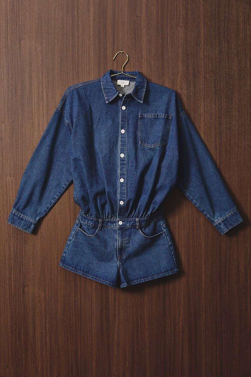Angel Denim Romper