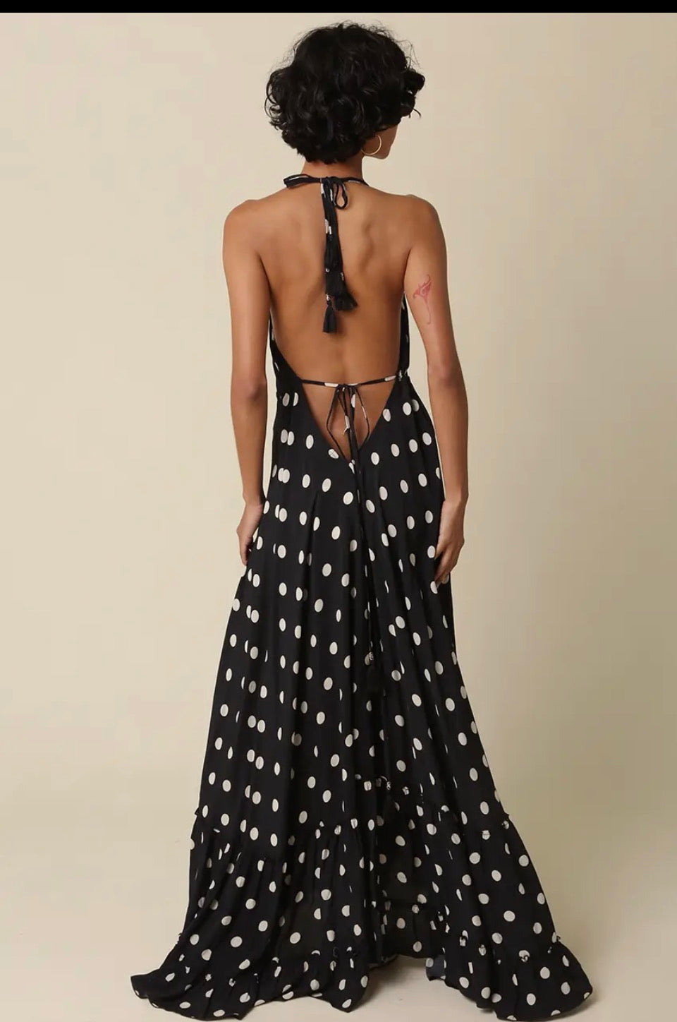 Charly Polka Dot Halter Dress