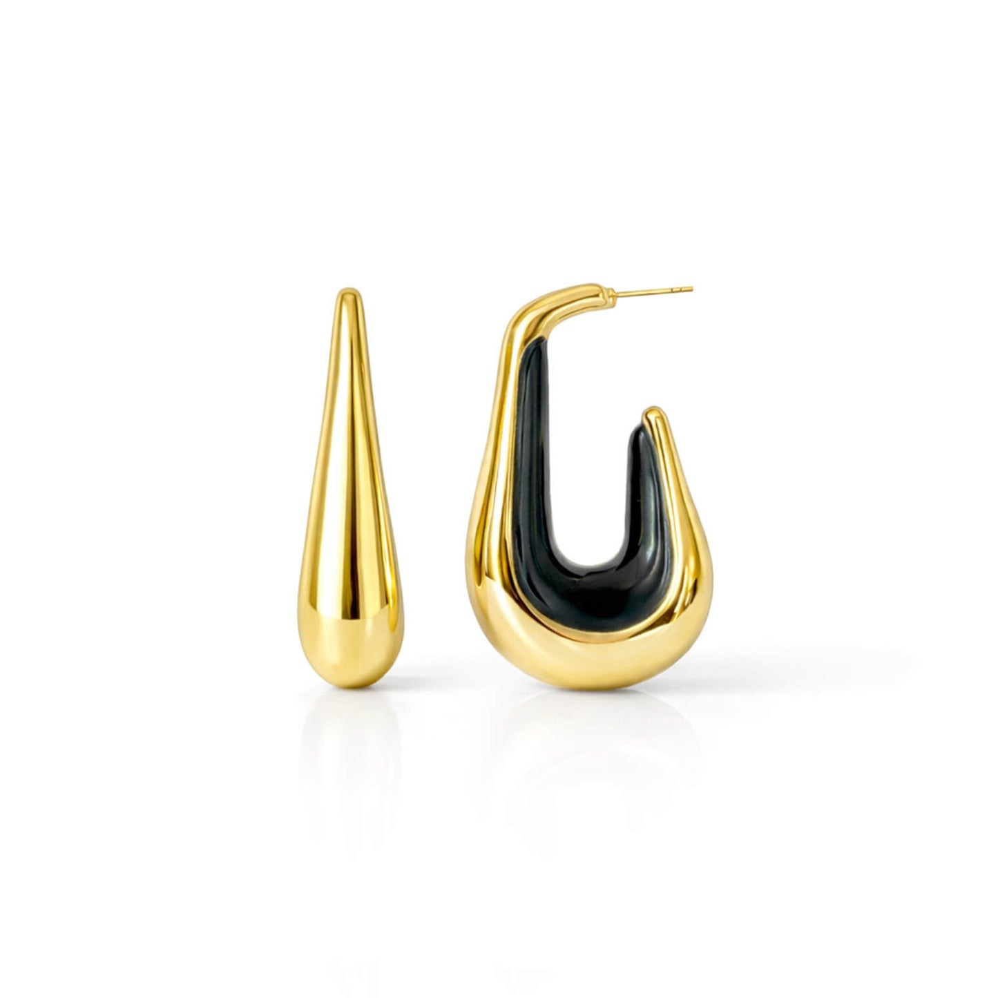 Drop Hoop Earrings