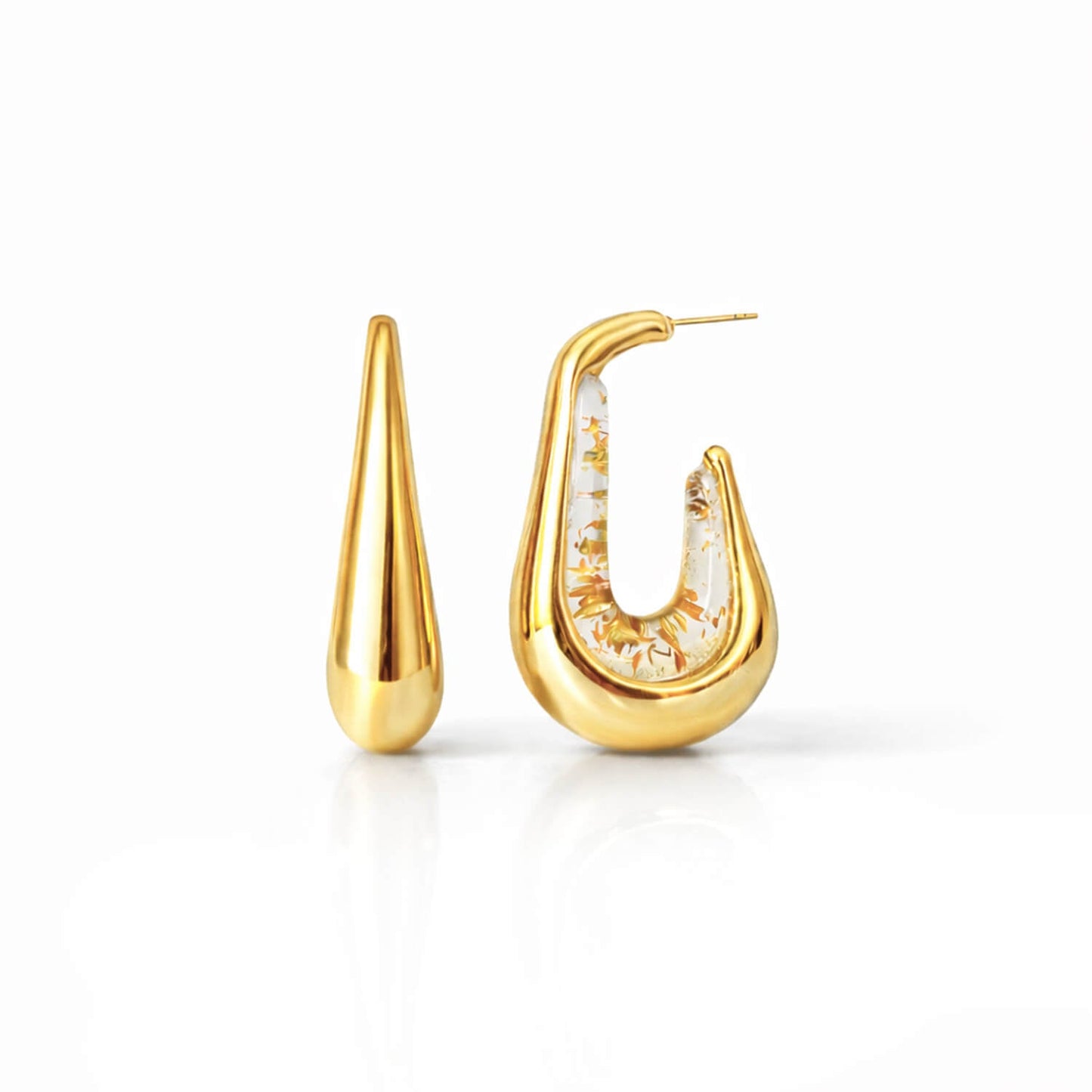 Drop Hoop Earrings