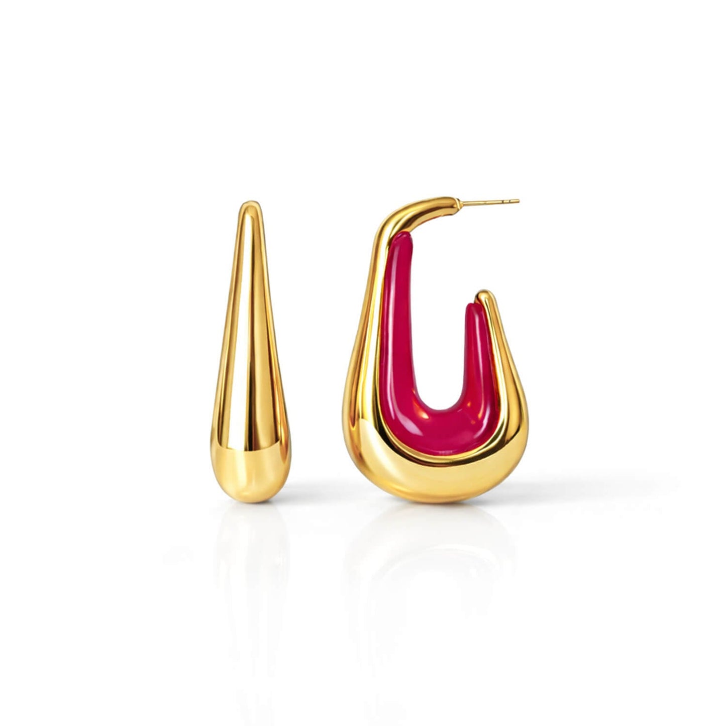 Drop Hoop Earrings