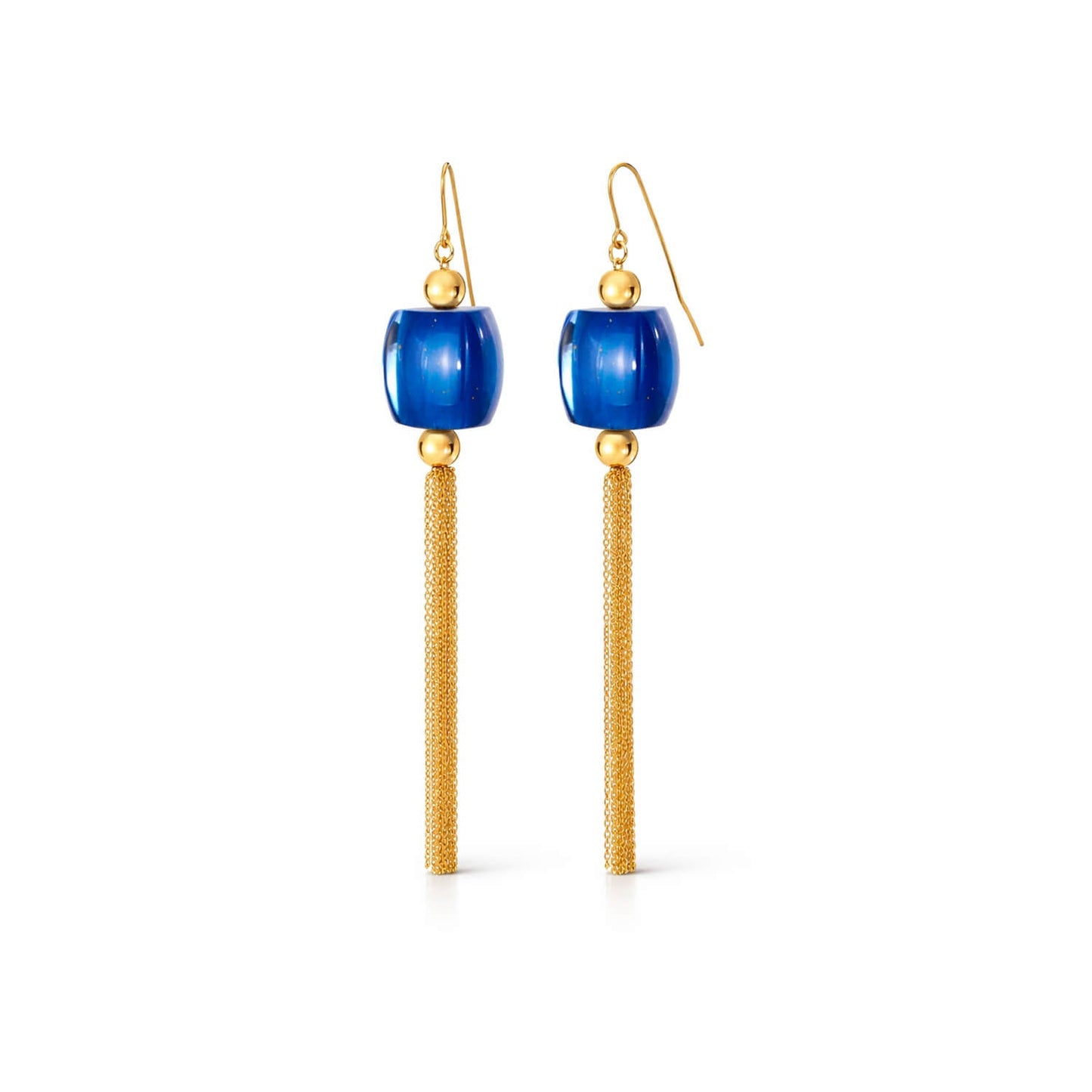 Tassel Bead Drop Earrings