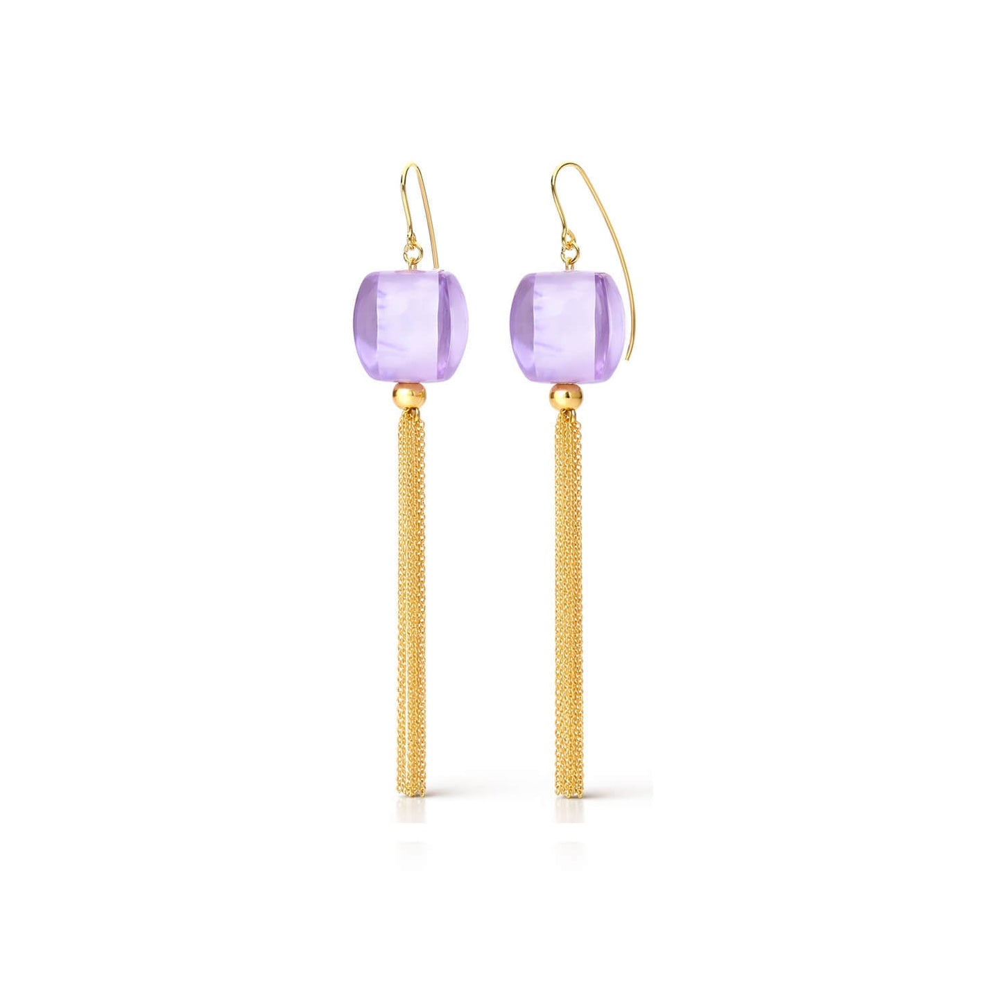 Tassel Bead Drop Earrings
